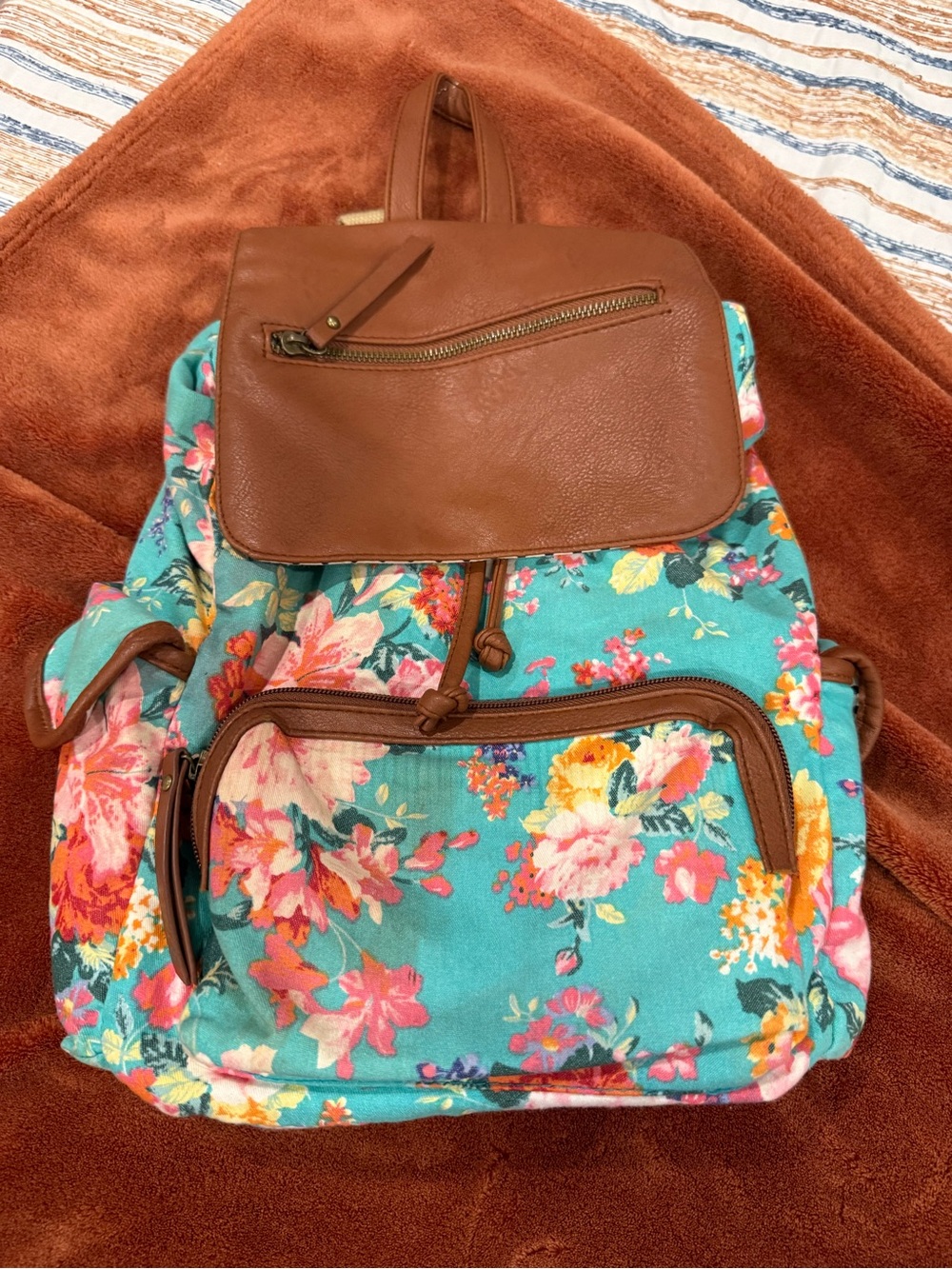 Madden Girl canvas backpack purse